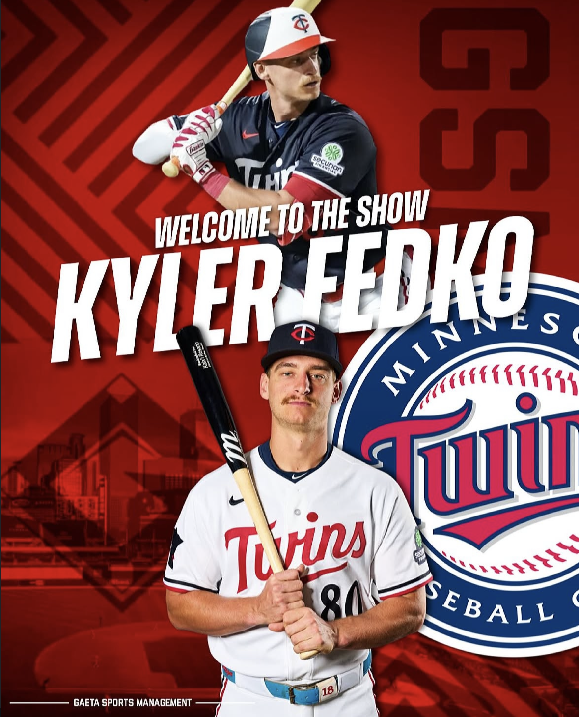 Athlete marketing call-up announcement for Kyler Fedko